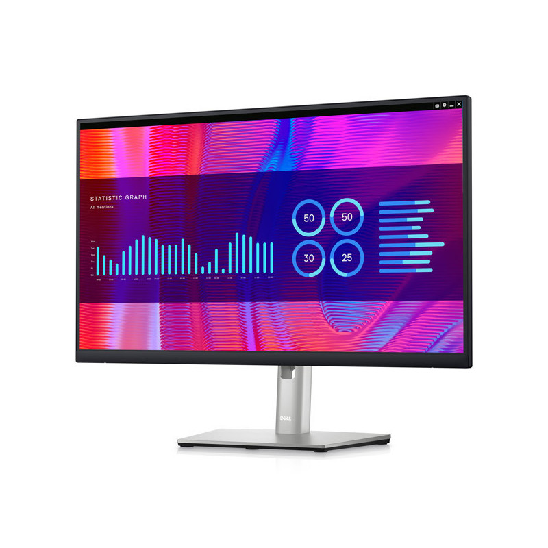 Dell P2723DE USB-C Hub Monitor 27", 2560x1440 WQHD, 16:9, IPS, Anti Glare, DP/HDMI/USB-C/USB/RJ-45, Multi Adjustable Stand, Dell 3 YR WTY