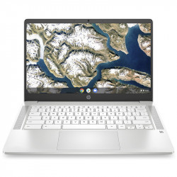 HP Chromebook 14a-na0005na, White, Intel Celeron N5030, 8GB RAM, 128GB eMMC, 14" 1920x1080 FHD, HP 1 YR WTY