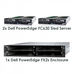 Dell PowerEdge FX2s Enclosure with 2x PowerEdge FC630 Sleds Kit