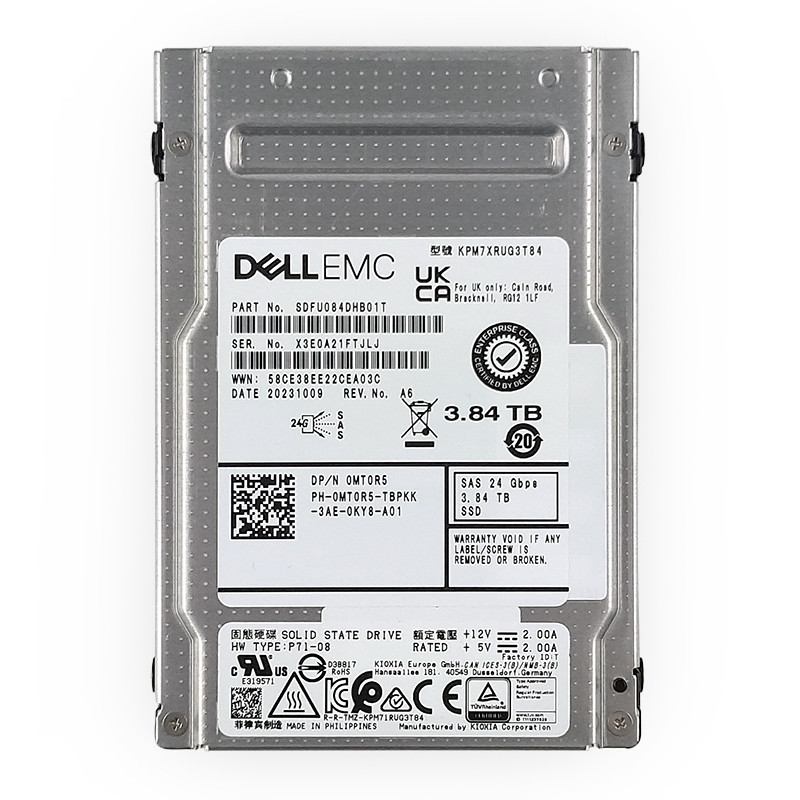 Dell / Kioxia PM7-R 3.84TB SAS SSD 0MT0R5