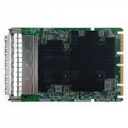 Dell Broadcom 57454 10GbE Quad RJ45 OCP NIC Top View