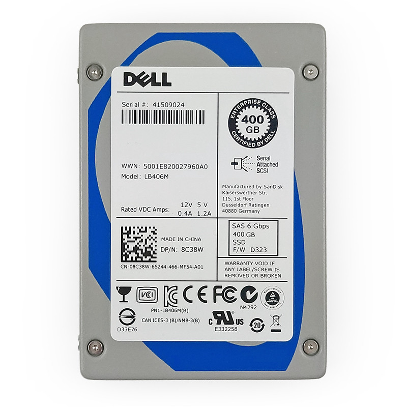 SanDisk LB406M / Dell 8C38W 400GB SAS SSD