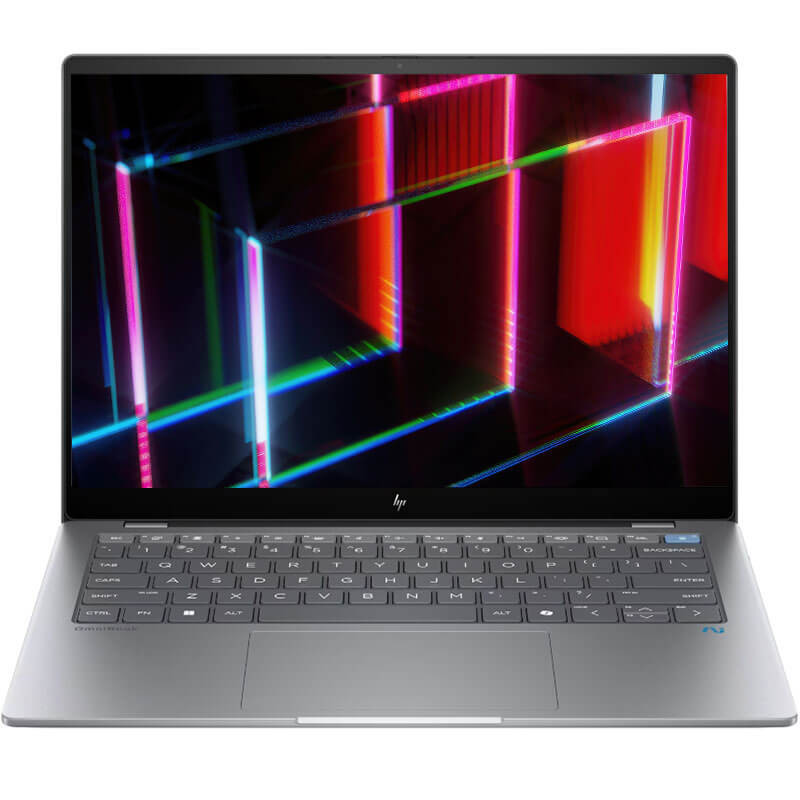 HP OmniBook X 14-fe0000na Laptop, Silver, Qualcomm Snapdragon X Elite X1E-78-100, 16GB RAM, 1TB SSD, 14" 2240x1400 2.2KUHD Touchscreen, HP 1 YR WTY