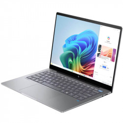 HP OmniBook X 14-fe0001na Laptop, Silver, Qualcomm Snapdragon X Elite X1E-78-100, 16GB RAM, 512GB SSD, 14" 2240x1400 2.2KUHD Touchscreen, HP 1 YR WTY