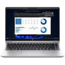 HP ProBook 445 G10 Business Laptop, Silver, AMD Ryzen 5 7530U, 8GB RAM, 256GB SSD, 14" 1920x1080 FHD, HP 1 YR WTY
