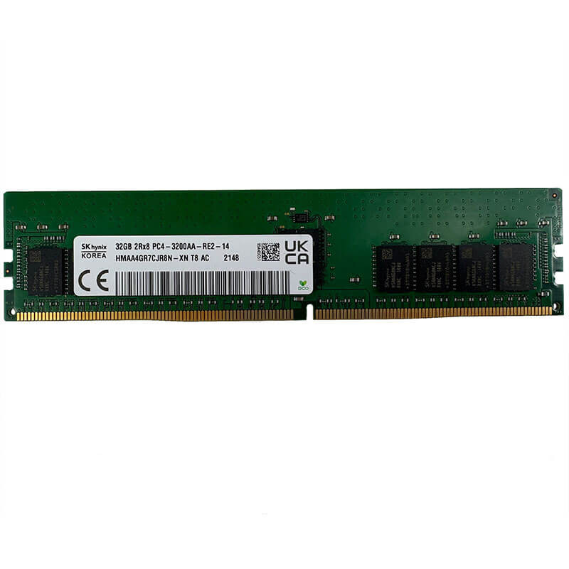 SK Hynix 32GB DDR4-3200MT/s ECC RDIMM, Server Memory Front