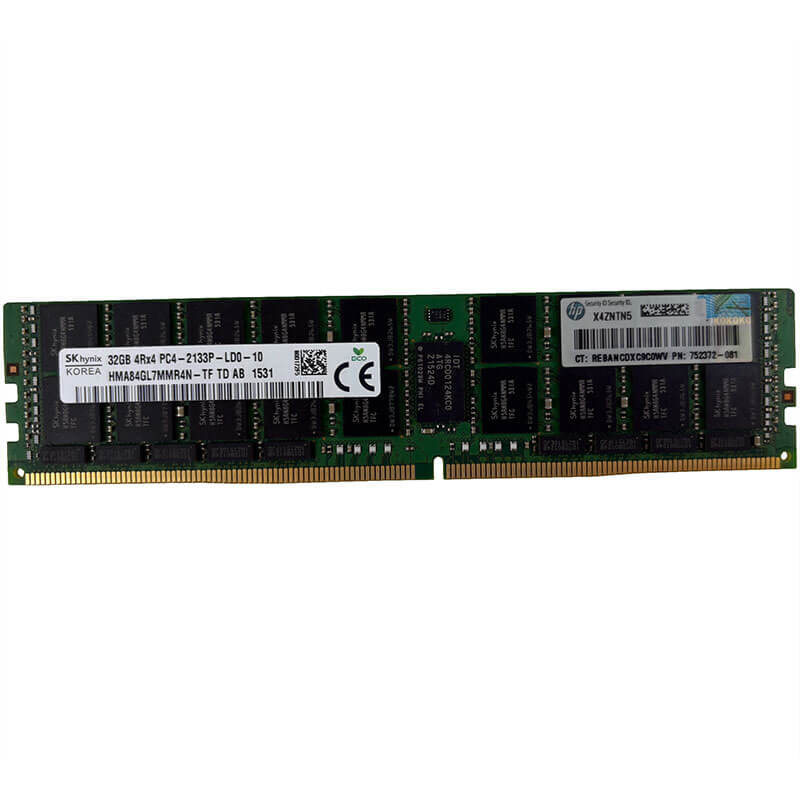 SK Hynix 32GB DDR4-2133MT/s ECC LRDIMM, Server Memory Front