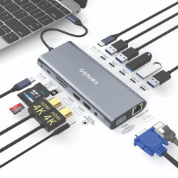 Cenoka 14-in-1 USB-C Docking Station Ports