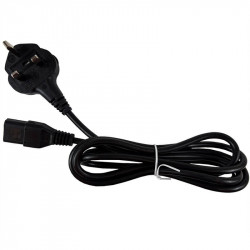 1.8M UK 3-Prong Kettle Power Lead