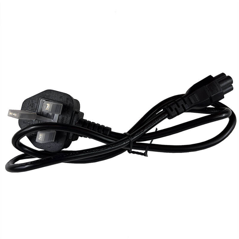 1M UK 3-Prong Clover Power Lead