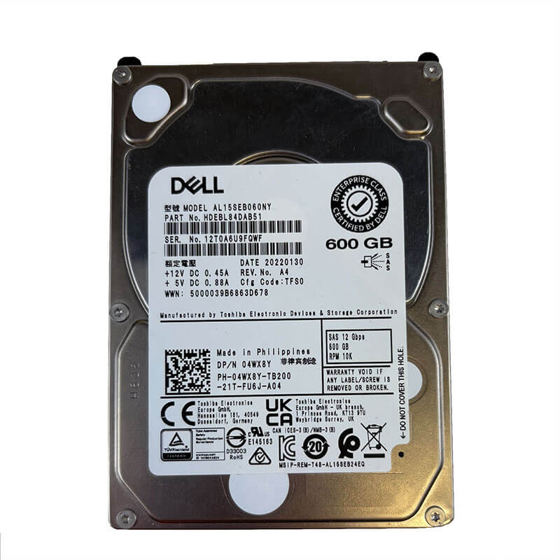 Dell / Toshiba AL15SEB 600GB 10K SAS Front