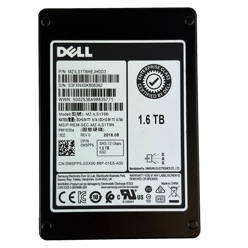 Refurbished Samsung PM1635a SAS, 12Gbps, Server Hard