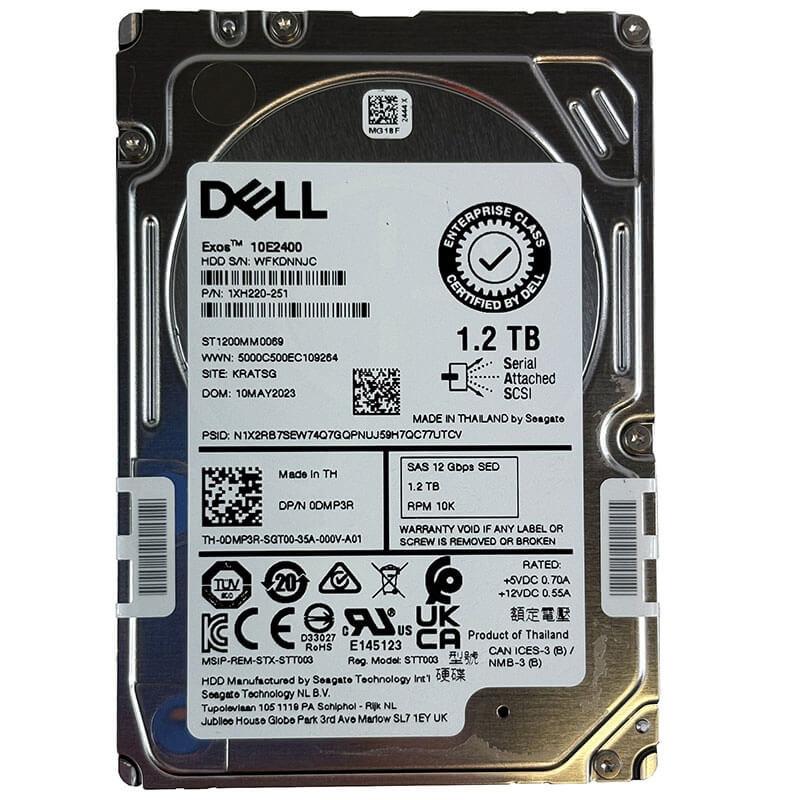 Dell / Seagate Exos 10E2400 1.2TB 10K SAS Front