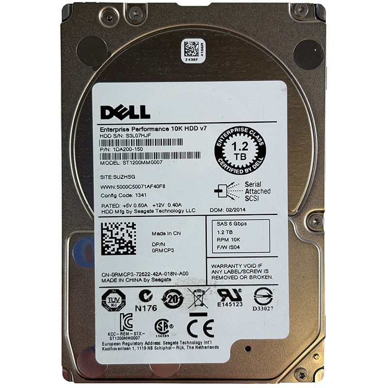 Dell / Seagate Enterprise Performance 1.2TB 10K SAS Front