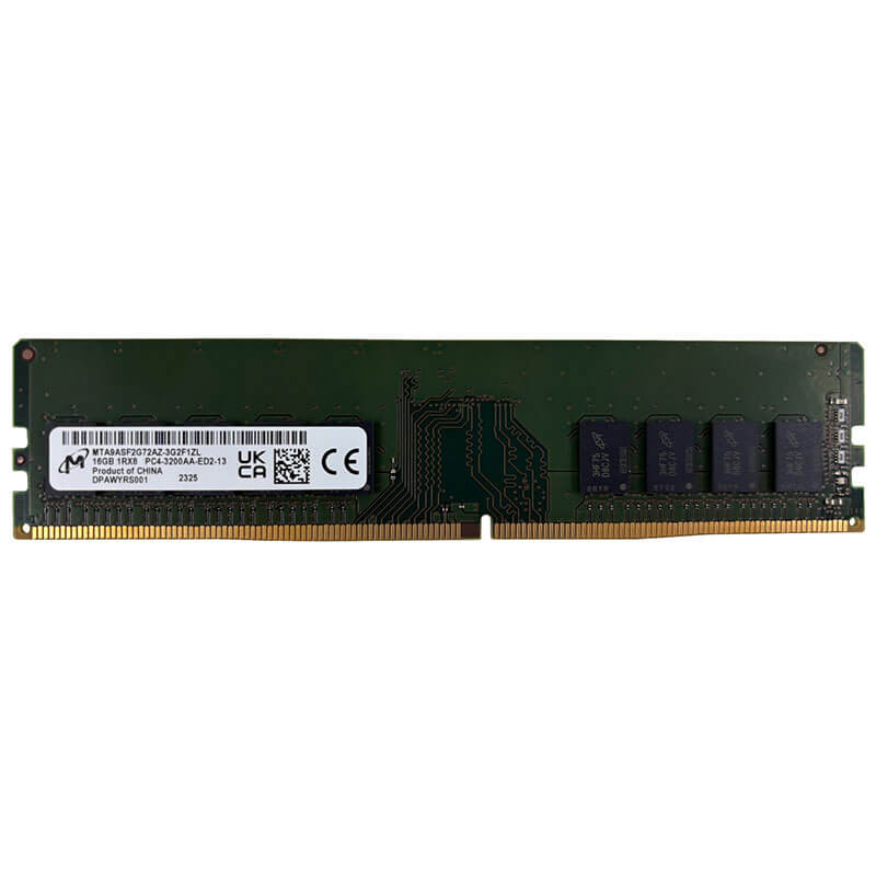 Micron 16GB DDR4-3200MT/s, ECC UDIMM, Server Memory P/N: MTA9ASF2G72AZ-3G2F1ZL