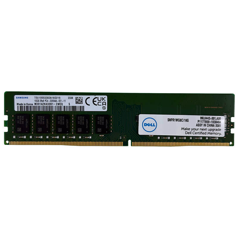 Dell / Samsung 16GB DDR4-3200MT/s ECC UDIMM Server Memory Front
