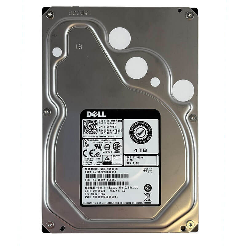 Dell / Toshiba MG04 4TB 7.2K SAS Front