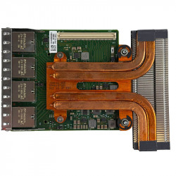 Dell / Intel X550-T4 Quad-Port 10GbE RJ-45 Network Daughter Card Above