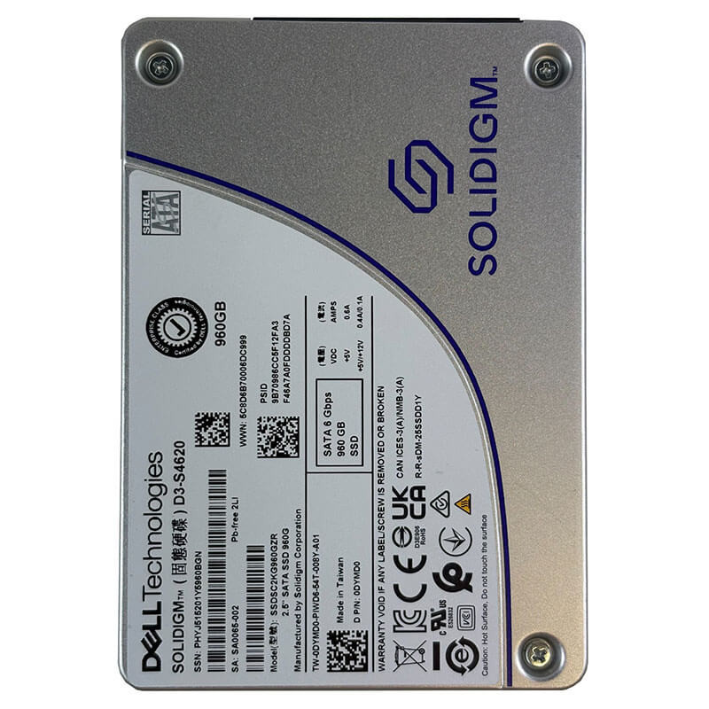 Dell / Solidigm D3-S4620 960GB SATA SSD Front