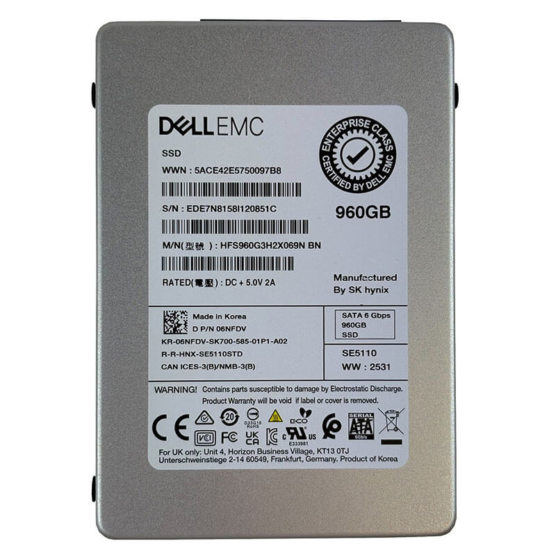 Dell / SK Hynix SE5110 960GB SATA SSD Front