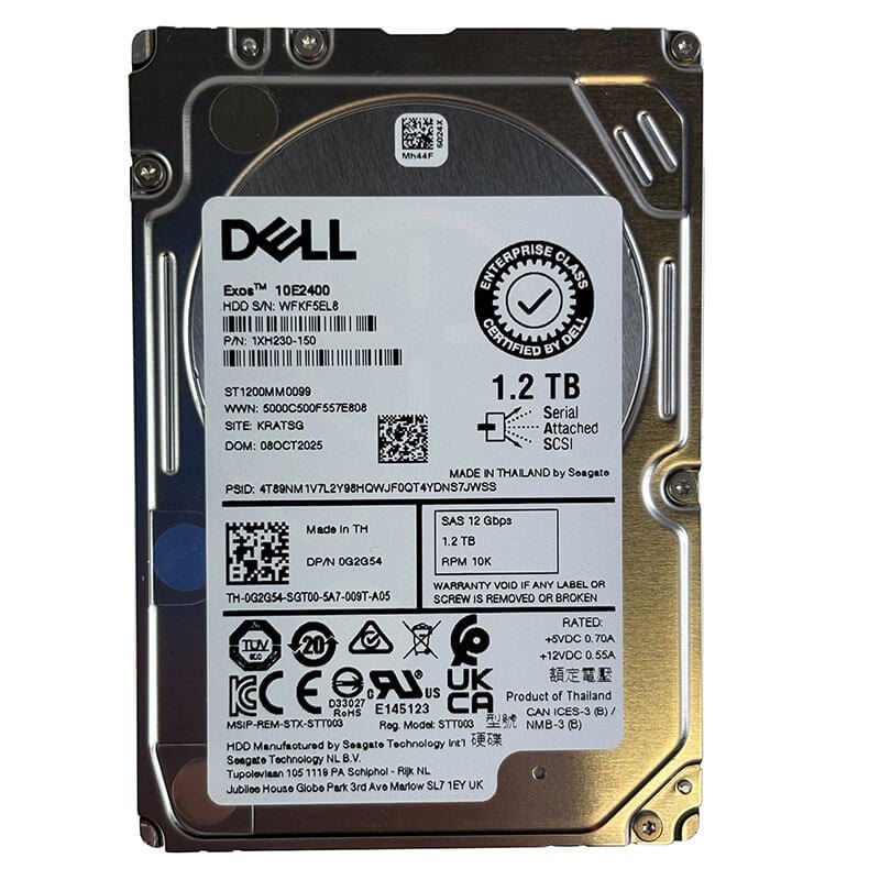 Dell / Seagate Exos 10E2400 1.2TB 10K SAS Front