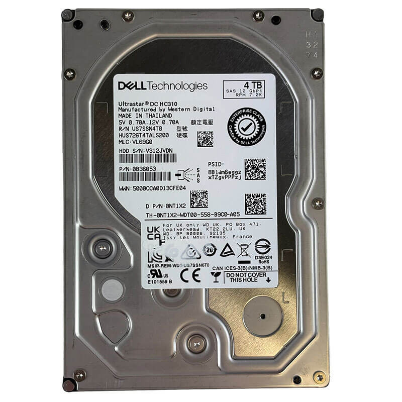 Dell / Ultrastar DC HC310 4TB 7.2K SAS Front
