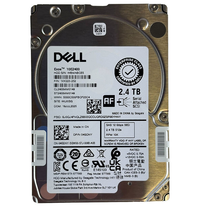 Dell / Seagate Exos 10E2400 2.4TB 10K SAS Front