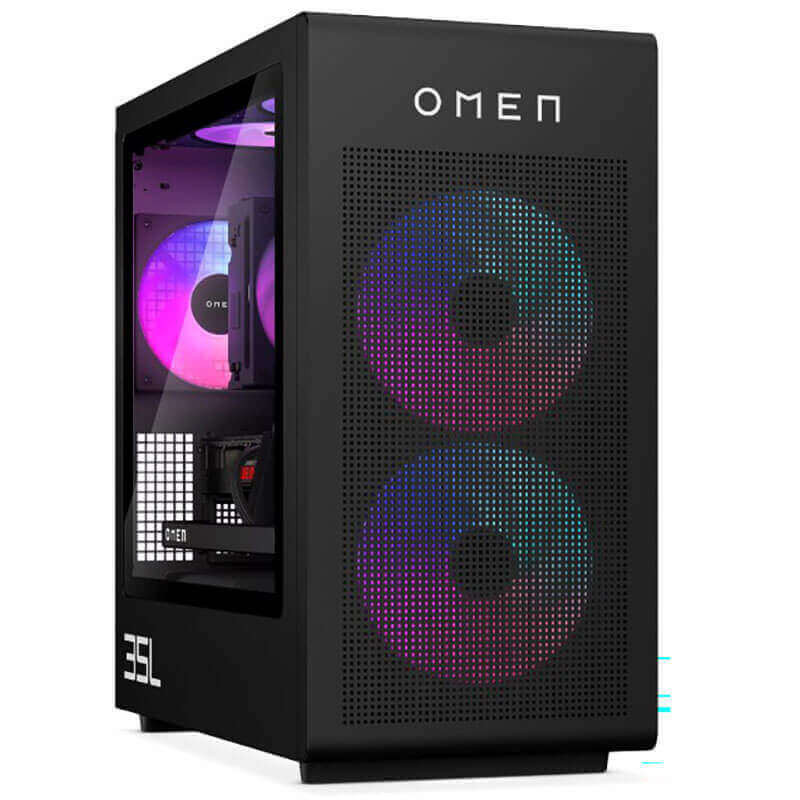HP Omen 35L GT16-0034na Gaming Desktop, Black, Intel Core Ultra 7 265K, 32GB RAM, 1TB SSD+1TB SATA, 16GB Nvidia GeForce RTX 5080, HP 1 YR WTY