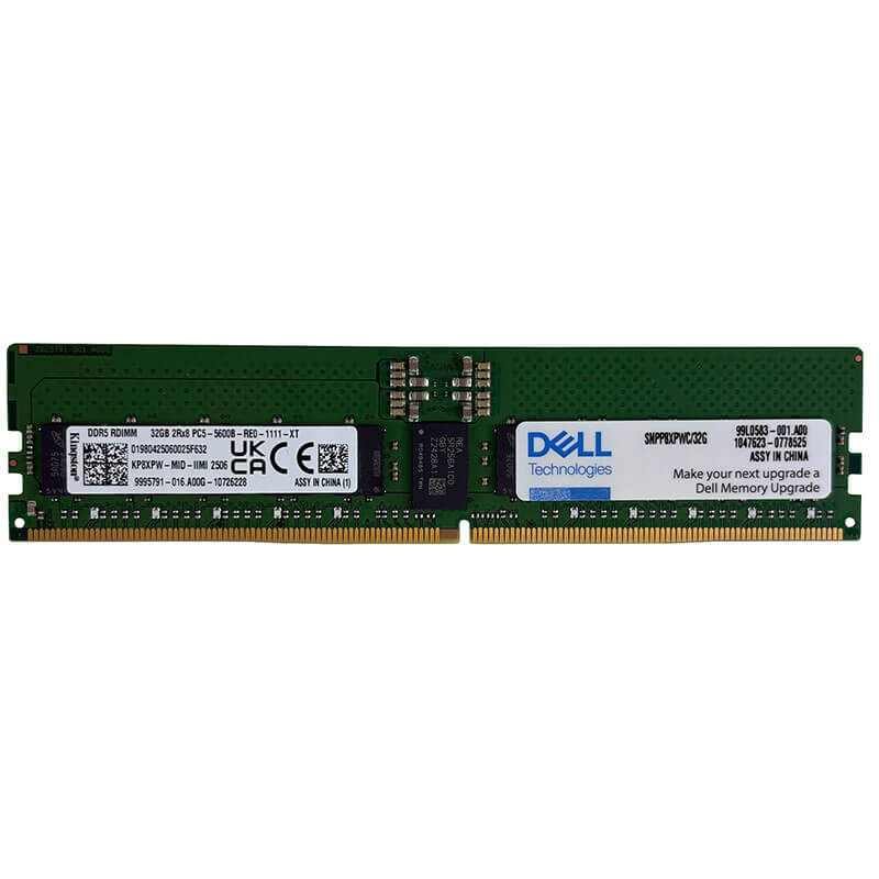 Dell / Kingston 32GB DDR5-5600MT/s ECC RDIMM Server Memory Front