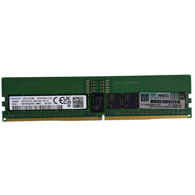 HPE / Samsung 32GB DDR5-5600MT/s ECC RDIMM Server Smart Memory Front