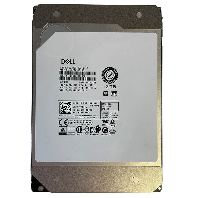 Dell / Toshiba MG07 12TB 7.2K SATA Front