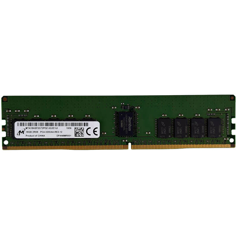 Micron 16GB DDR4-3200MT/s, ECC RDIMM, Server Memory P/N: MTA18ASF2G72PDZ-3G2E1UI