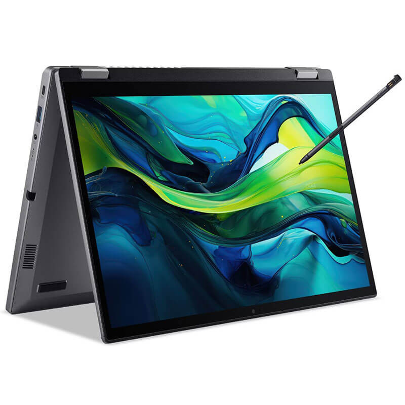 Acer Aspire Spin ASP14-52MTN-76BL 2-in-1 Laptop, Grey, Intel Core Ultra 7 155U, 16GB RAM, 1TB SSD, 14" 1920x1200 WUXGA Touchscreen, Acer 1 YR UK WTY