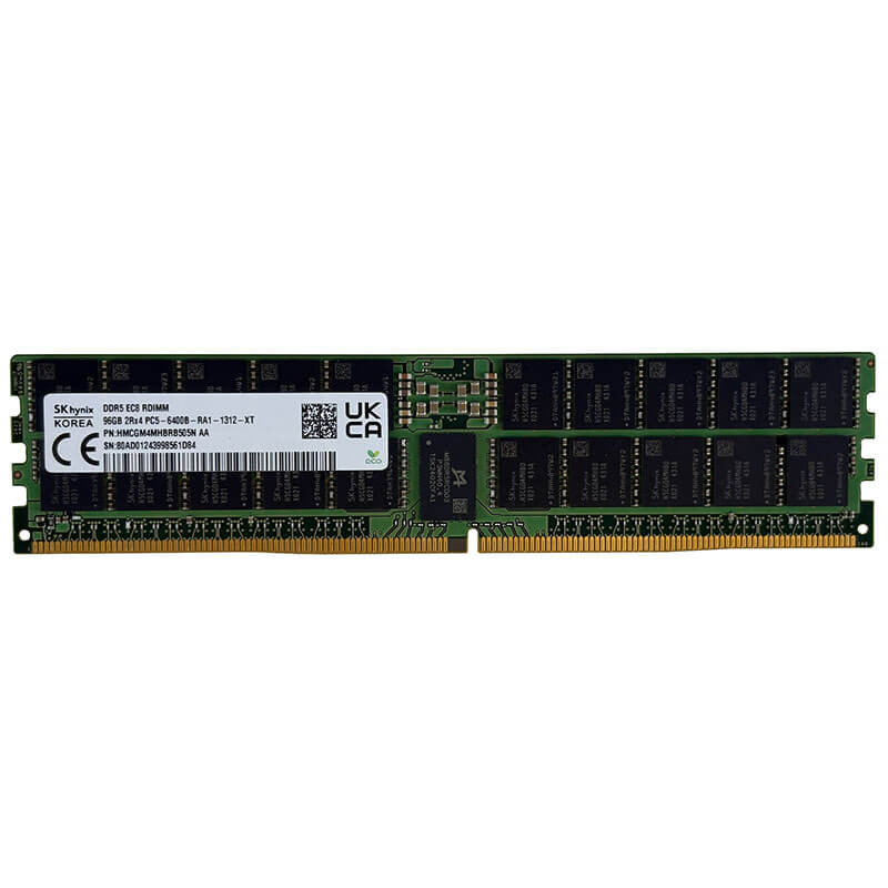 SK Hynix 96GB DDR5-6400MT/s ECC RDIMM Server Memory Front