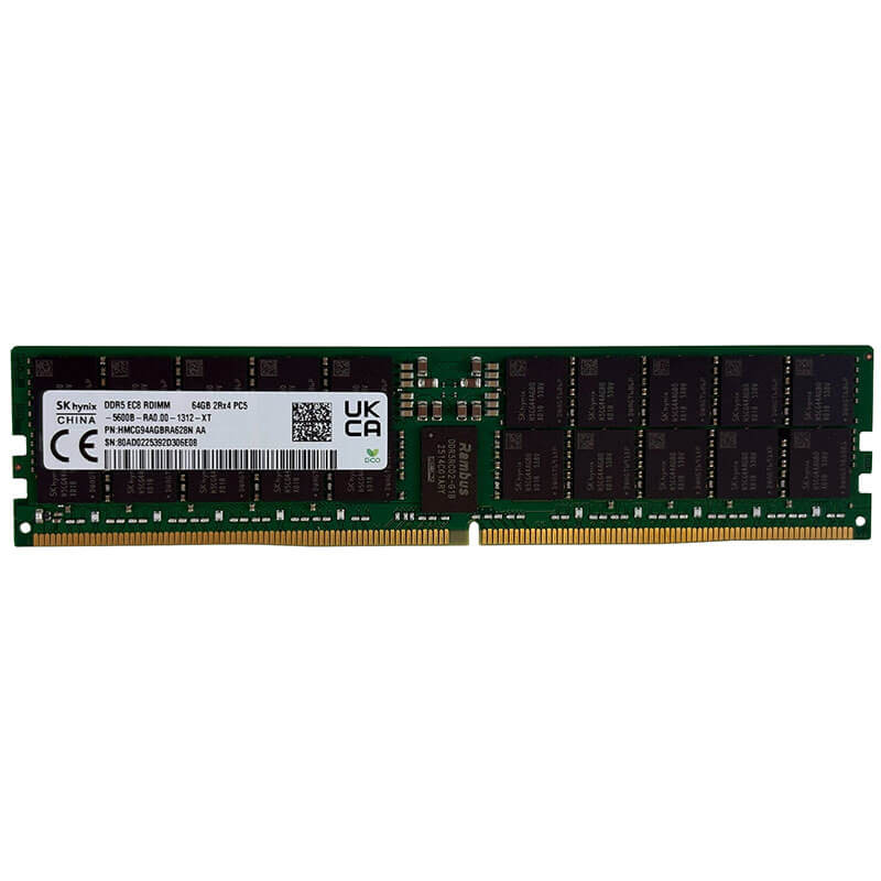 SK Hynix 64GB DDR5-5600MT/s ECC RDIMM Server Memory Front