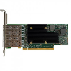 Dell / Broadcom NetXtreme-E 57504 Quad-Port 25GbE SFP28 NIC Above