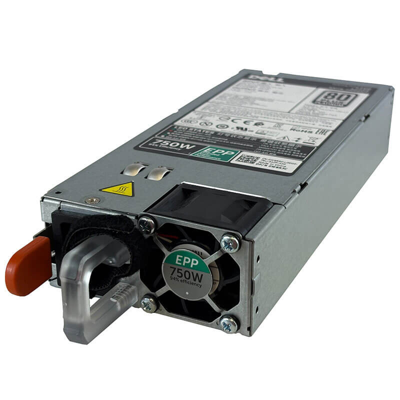 Dell 750W 80+ Platinum Hot Plug Power Supply Front