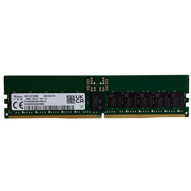 SK Hynix 32GB DDR5-5600MT/s ECC RDIMM Server Memory Front