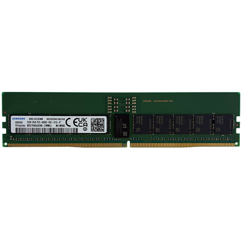 Samsung 32GB DDR5-5600MT/s ECC RDIMM Server Memory Front