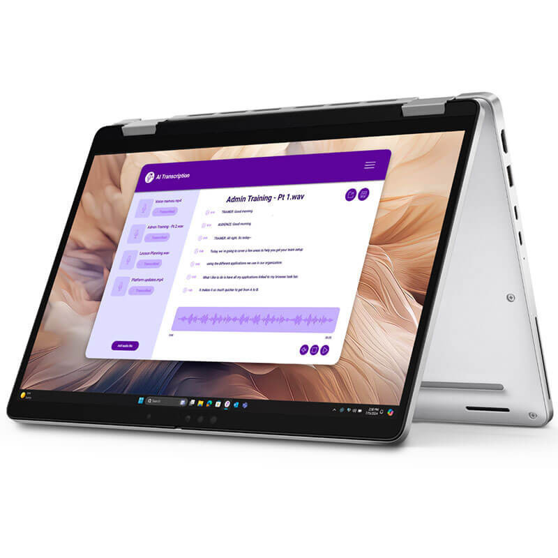 Dell Pro 13 Plus PB13250 2-in-1 Laptop, Silver, Intel Core Ultra 5 235U, 16GB RAM, 512GB SSD, 13.3" 1920x1200 WUXGA Touchscreen, Dell 3 YR WTY
