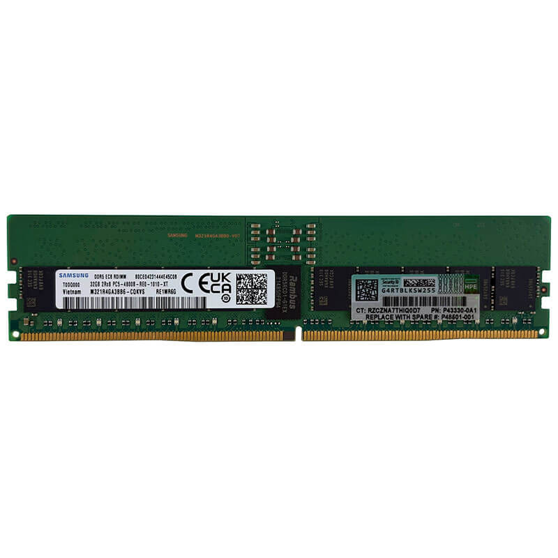 HPE / Samsung 32GB DDR5-4800MT/s ECC RDIMM Server SmartMemory Front