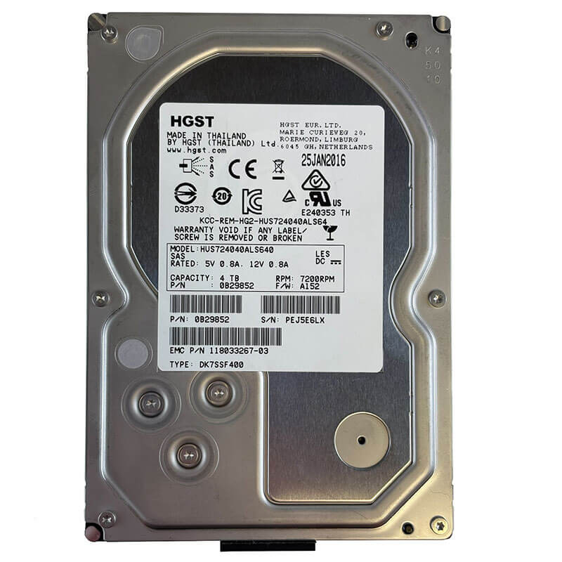 Hitachi Ultrastar 7K4000 4TB 7.2K SAS Front
