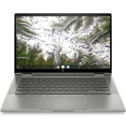 HP Chromebook x360 14c-ca0003na, Silver, Intel Pentium 6405U, 4GB RAM, 64GB eMMC, 14" 1366x768 HD, HP 1 YR WTY