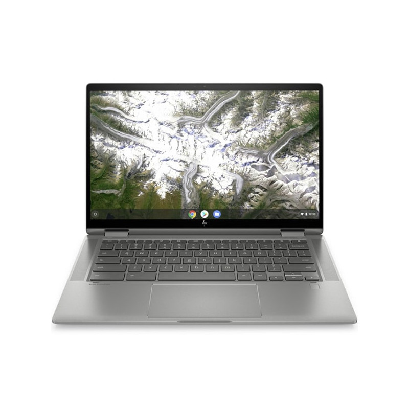 HP Chromebook x360 14c-ca0003na, Silver, Intel Pentium 6405U, 4GB RAM, 64GB eMMC, 14" 1366x768 HD, HP 1 YR WTY