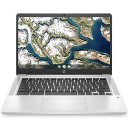 HP Chromebook 14A-na0007na, Silver, Intel Celeron N4000, 4GB RAM, 64GB eMMC, 14" 1920x1080 FHD, HP 1 YR WTY
