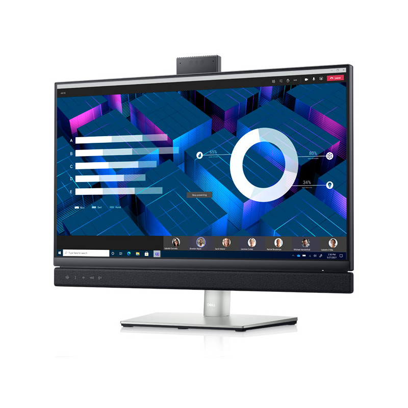 Dell C2422HE Video Conferencing Monitor, 23.8" 1920x1080 FHD, IPS, Anti-Glare, HDMI, DP (In/Out), USB-C (In/Out), USB, RJ45, Multi-Adjustable Stand, EuroPC 1 YR WTY