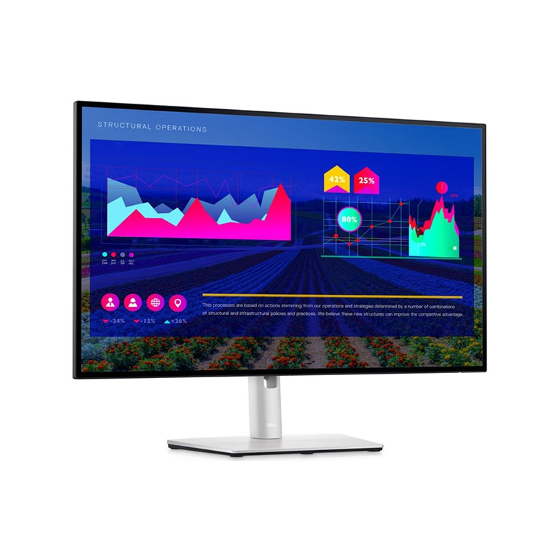 Dell U2722D 27 UltraSharp Monitor, 27" 2560x1440 WQHD, LED-backlit, 1x HDMI, 2x DisplayPort, 2x USB 3.2 Type-C, 3x USB 3.2, EuroPC 1 YR WTY