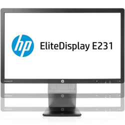 HP EliteDisplay E231 23" Professional Monitor, FHD 1920 x 1080, LED Anti-Glare, VGA, DVI, DisplayPort, with Tilt Stand, EuroPC 1 YR WTY