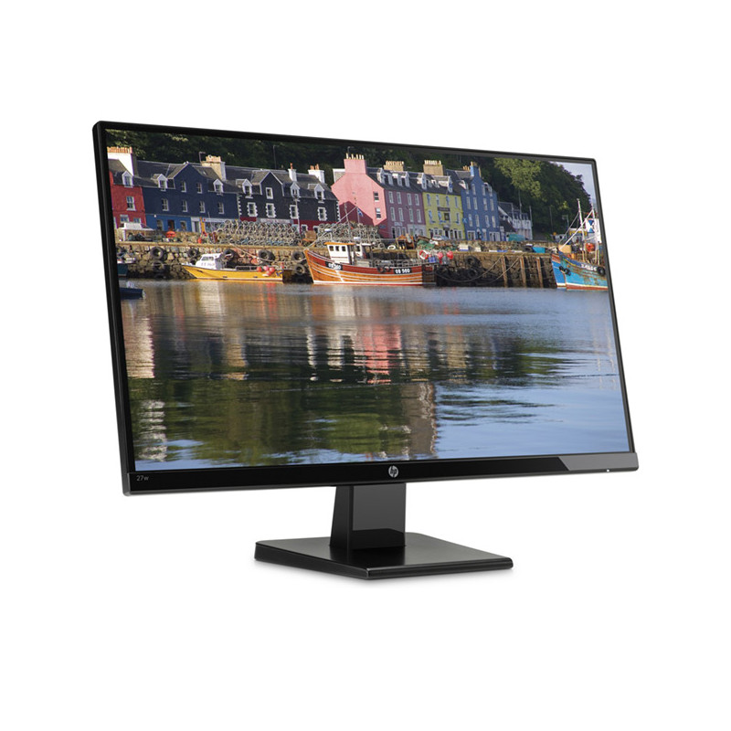 HP 27w (27") Display Monitor, 1920 x 1080 Full HD, IPS Anti-Glare, 16:9, 5ms, VGA, HDMI, Tilt-adjustable Stand, HP 2 YR WTY