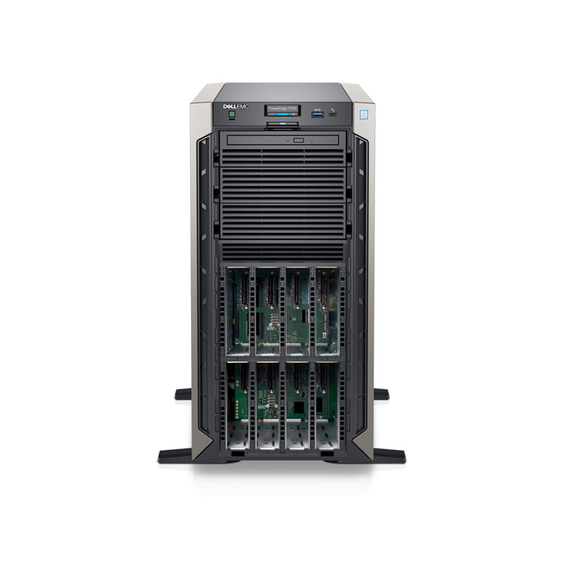 Dell PowerEdge T340 Tower Server, 8x3.5" Bay Chassis, Intel Xeon E-2224, DVD-RW, Dell 3 YR WTY